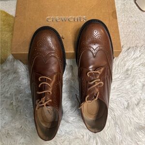 Crewcuts Brown Leather Boys Shoes